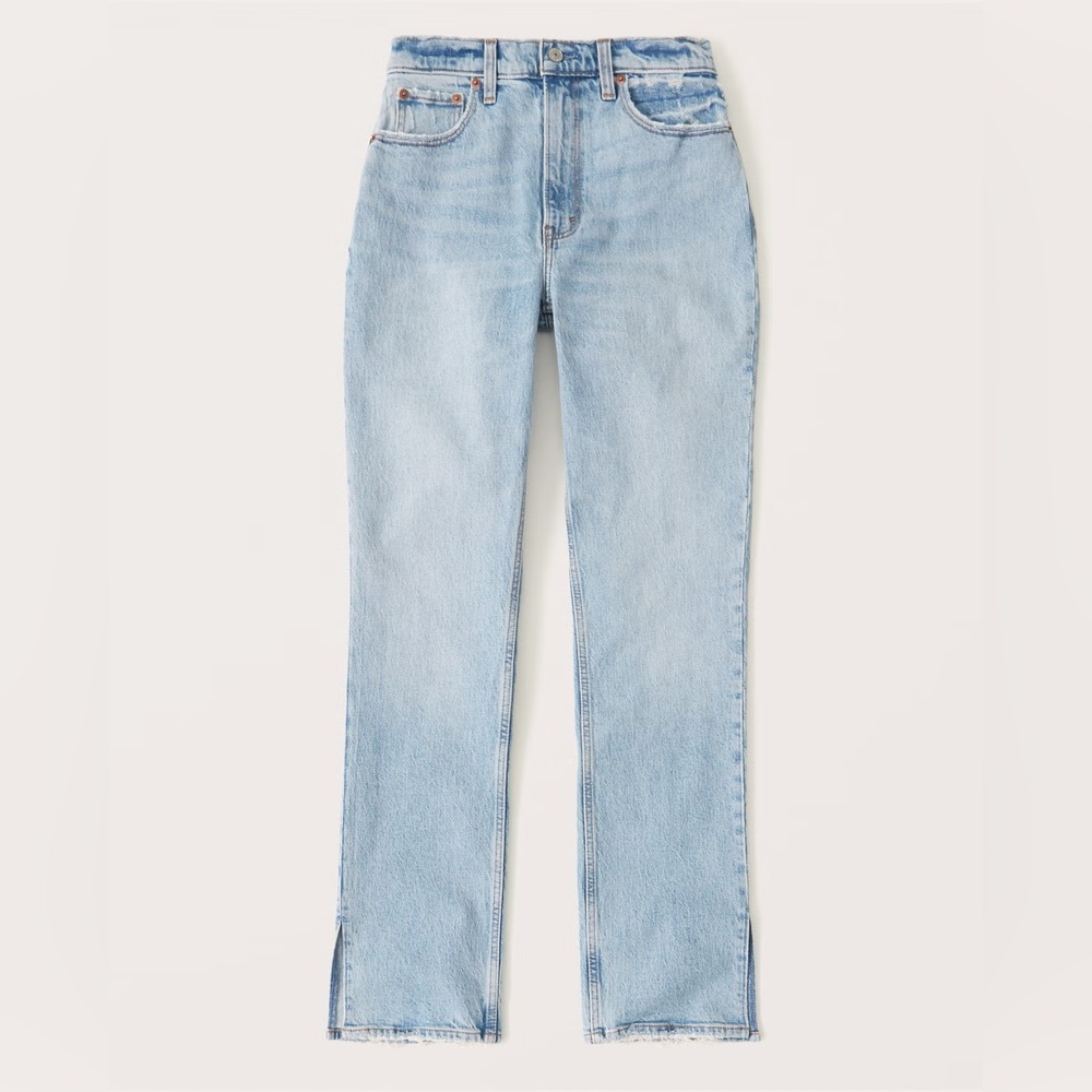 Abercrombie The 90’s Straight Jeans with Vent Hem - Women’s 29